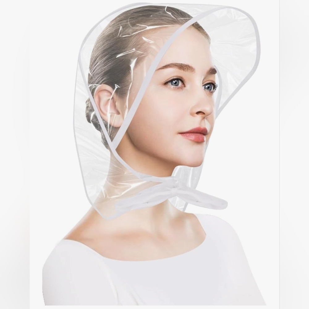New Clear Plastic Hair Bonnet/ Hair Protection Hood